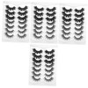 FRCOLOR 4sets Natural False Lashes Eyelashes Extensions Makeup Accessories Kit