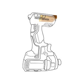 StealthMounts Tool Holders for DeWalt MAX + XR + Flexvolt | Cordless Tool Mounts for DeWalt 18v + 20v + 54v + 60v Power Tools | 4 Pack | Yellow Tool Organizer DeWalt