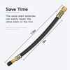 Mellbree 2pcs Valve Stem Extenders, 8.25 Inch Flexible Schrader Tire