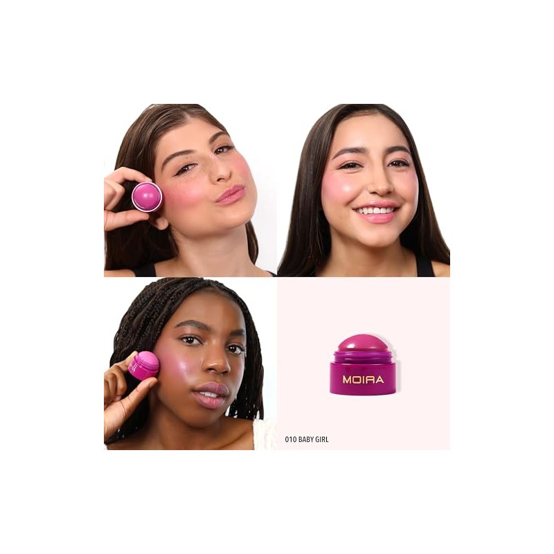 Moira Rubor Soft Blush Balm (010, Baby Girl)