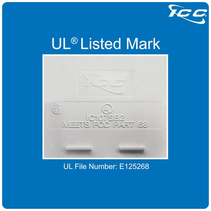 ICC 2 Port Surface Mount Box in White, Works with