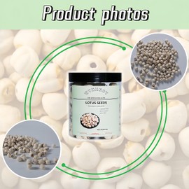 Dried Lotus Seeds 8.8 oz Peeled and Dried White Raw Snack | Perfect for Desserts, Teas, Soups and Porridges White Lotus Seeds