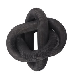 soobu Chain Link Decor, Reusable Wooden Link Ornament Safe for Living Room (Black)