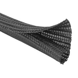 10ft - 1/2 inch Cord Protector Wire Loom Tubing Cable Sleeve Split Sleeving for USB Cable Power Cord Audio Video Cable – Protect Cat from Chewing Cords - Black (Black, 1/2"-10ft)