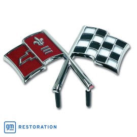 CA Cross Flag Front Emblem For 1966 C2 Corvette