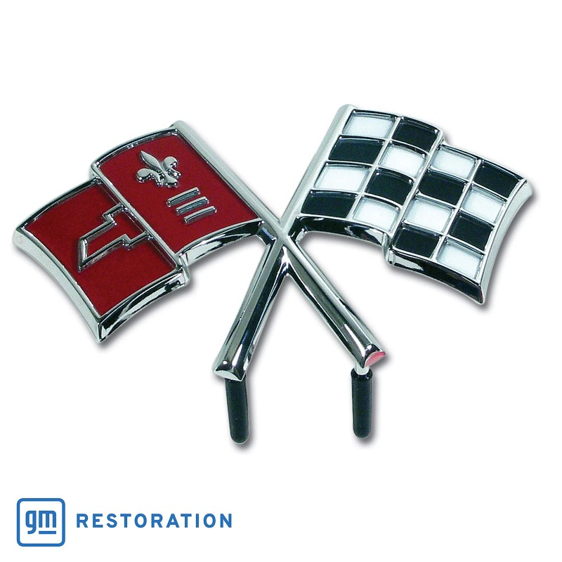 CA Cross Flag Front Emblem For 1966 C2 Corvette