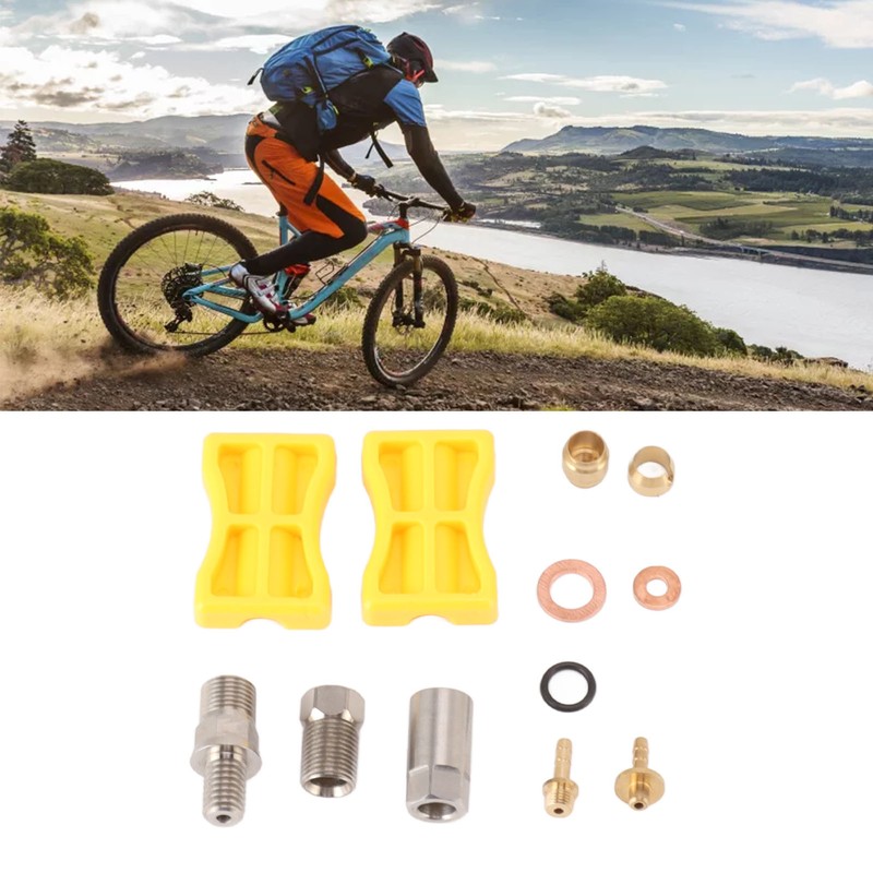 Bike Brake Hose Connector Aluminum Alloy Hydraulic Brake Hose Straight
