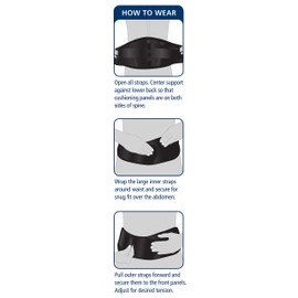 iGO Back Support, Black, Large/X-Large