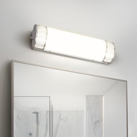 ASD 18 Inch LED Bathroom Vanity Light, 5CCT 2700K-5000K 20W, Dimmable Bathroom Light Fixtures, Modern Vanity Lights for Bathroom Lighting Fixtures Over Mirror, Wall Light Bar, Brushed Nickel, ETL