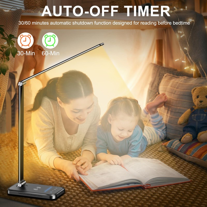 AFROG 8-in-1 4th Gen Multifunctional LED Desk Lamp with 10W