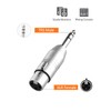 CableCreation 1/4" TRS to XLR Adapter 2Pcs, Balanced 6.35mm to