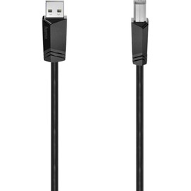 Hama USB 2.0 USB-A Male, USB-B Male, 3.00 m, Black