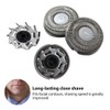 3Pcs Replacement Shaver Head Blade Cutters with Clean Brush for