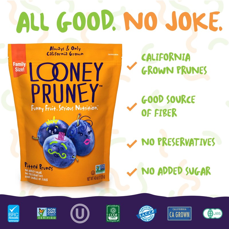 Looney Pruney Pitted Dried Prunes for the Family | Always