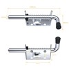 2 PCS 128MM Heavy Duty Spring Latch Pins,Spring Loaded Gate