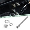 M METERXITY 4-Pack Hex Head Screw Bolt with Nuts Flat