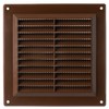 150 x 150 mm Brown Plastic Ventilation Grille – Exhaust