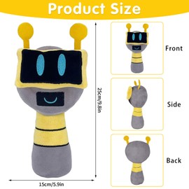 Sprunki Cuddly Toy, 9.8 Inch Cuddly Toy, Soft Stuffed Animal Pillow Figure Doll, Cuddly Robust Environmentally Friendly Sprunki Plushies for Boys Girls and Fans Birthday Gift