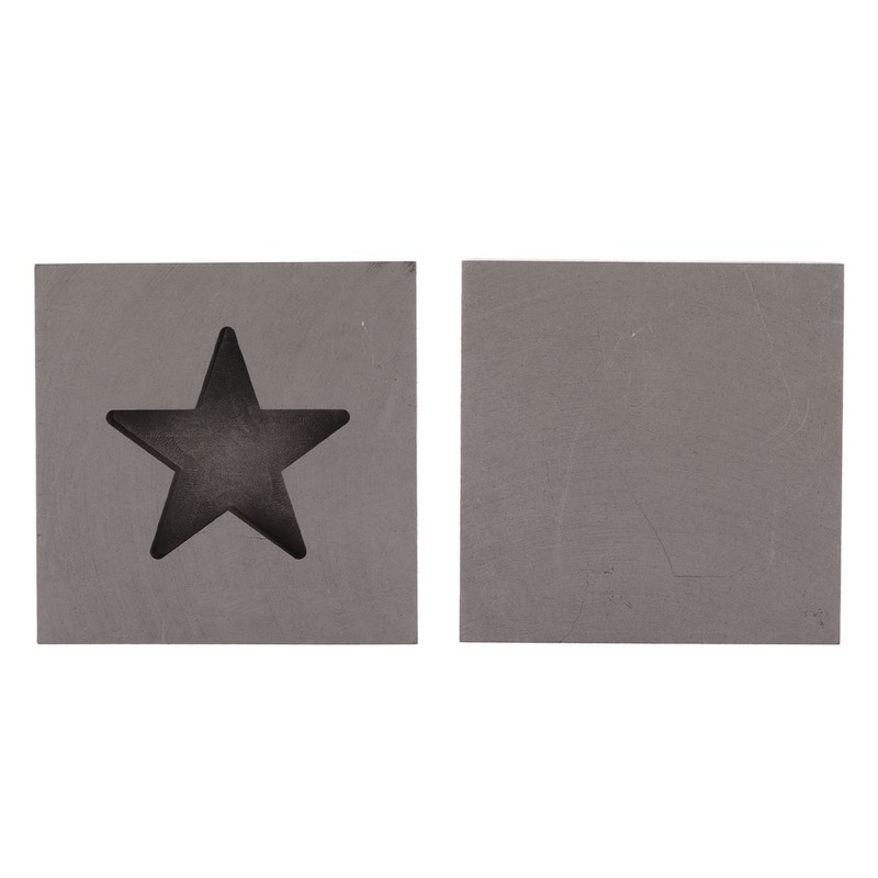 Graphite Ingot Mold Star Shape Gold Silver Melting Casting Mould