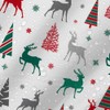 MEHOFOND 72x72in Merry Christmas Shower Curtain Pattern with Christmas Trees