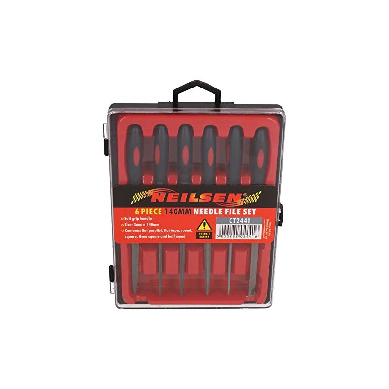 6pc Needle File Set for Hobby Craft Wood Ceramic Metals