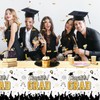 CMUSKO Graduation Tablecloths, 3 Pcs Graduation Party Decorations Rectangular Tablecloth,