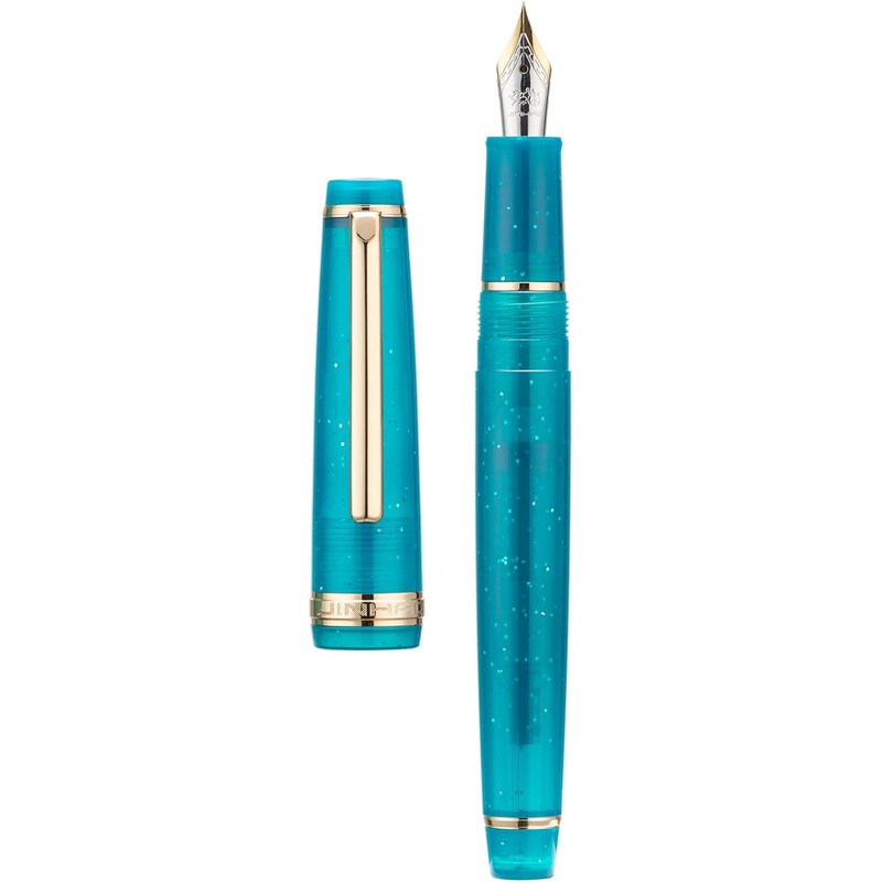 Jinhao - Pluma estilográfica acrílica 82, punta extrafina de iridio