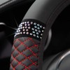 Universal Steering Wheel Cover, Non-Slip Steering Wheel Cover, Rhinestone Steering