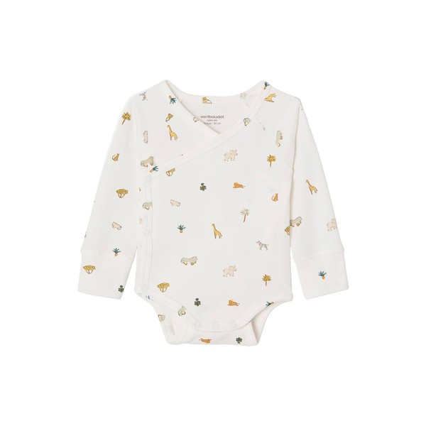 Vertbaudet Organic Collection: Grows with Jungle Motif, white
