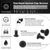 PATIKIL #6-32 x 1/4 Inch Flat Head Socket Cap Screws,