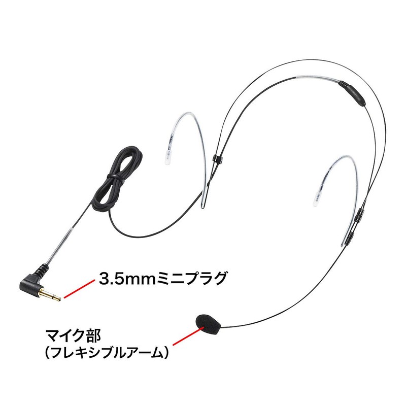 Sanwa Supply MM-SPAMP6HM Waterproof Head Microphone