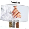 DOITOOL Foil Decorations 1 Set Nail Foil Flakes Glittery Nail