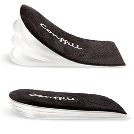 Adjustable Orthopedic Heel Lift Inserts Gel Height Increase Insoles for Women Men Leg Length Discrepancy, Heel Pain, Heel Spurs, 4 Layers Stackable Insoles Lift Shorter Leg Uneven Hips