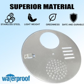 NIZEFEI Bee Hive Entrance Disc Diameter4.92" Round 8 PCS Stainless Steel Bee Hive Entrance Gate Disk with Screw Beekeeping Kits Beekeeping Supplies.