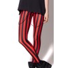 Sister Amy Girl Black/Red Contrast Color Digital Printted Ankle Elastic