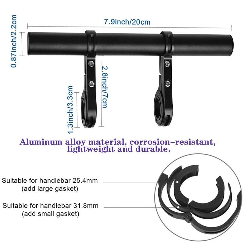 LSUO BAOFU 20 cm Bicycle Handlebar Extension, Bicycle Accessories, Spacer