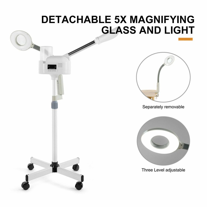 Artist Hand 2IN1 Hot Facial Steamer 5X LED Magnifying Lamp