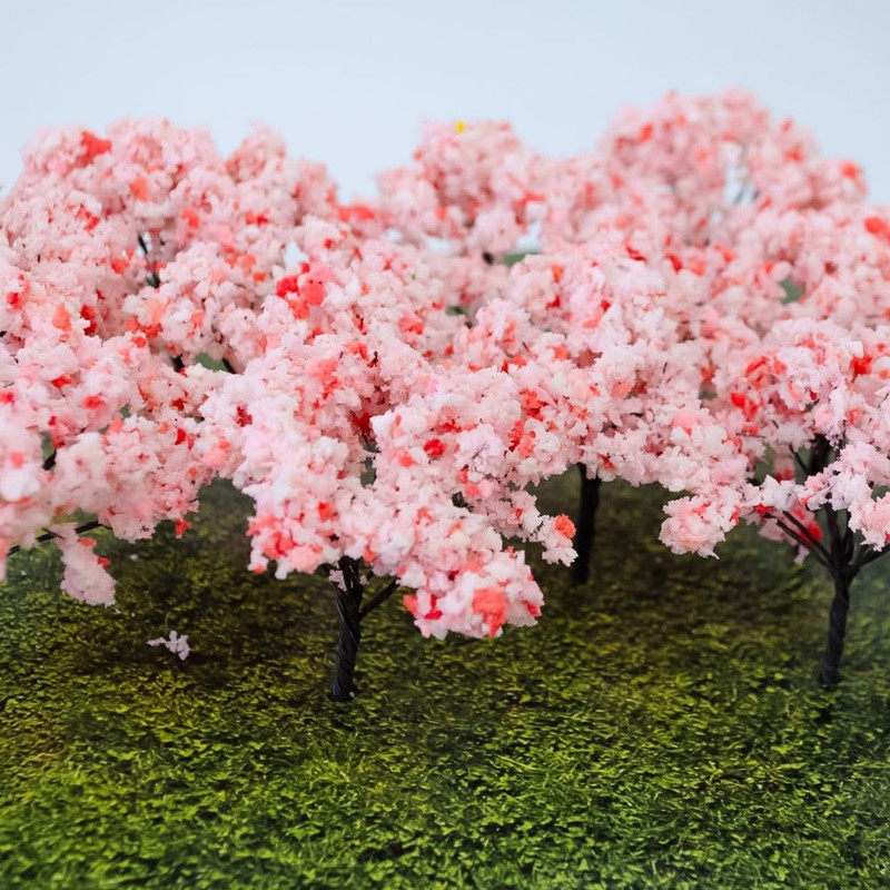 ASUNIKO Diorama Model Tree Set of 10 Miniature Material Material