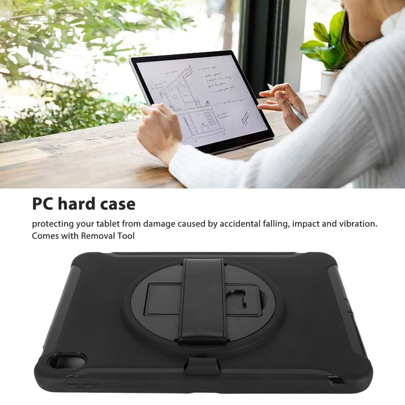 Tablet Case Hard PC Precise Cutouts Hand Strap 360 Degree
