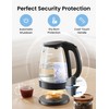 COMFEE' Electric Kettle, 1.7L Hot Water Boiler, 1500W Fast Boil,