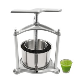 0.8 Gallon Fruit Press, Stainless Steel Fruit Juice Press with Filter Bag, Manual Grape Presser, DIY Large Honey Presser, Large Fruit Honey Presser Apple Cider Grape Juice Press Extractor