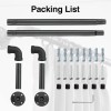 NiceCho 16" to 28" Long Window Curtain Rod Sturdy hanger