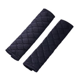 lydnkim Seat Belt Shoulder Pads 2 Pack – Soft Cushion Strap Covers for Car, Truck, SUV, Airplane – Universal Comfort Harness Pads – Easy Hook & Loop Closure (Black)