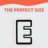 E Capital Block Letter Cookie Cutter with Easy Push Design