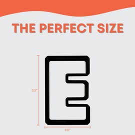 E Capital Block Letter Cookie Cutter with Easy Push Design (3.5 inch)