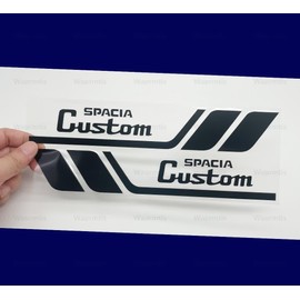 Body Sticker Suzuki Spacia Fender Universal Door Side Rear Glass Side Skirt Emblem Hide Scratch Improve Appearance Cool Unique Decoration Waterproof Heat Resistant (Black)