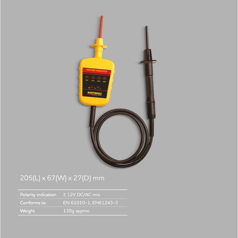Martindale VI13800 Safety Voltage Indicator, Yellow