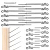 Muzata 10 Pairs 1/8" Cable Railing Hardware Kit Swage Toggle