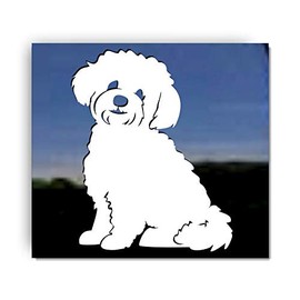 Teddy Bear Dog | Zuchon Shishon Bichon Shih Tzu Mixed Breed NickerStickers Vinyl Dog Window Decal