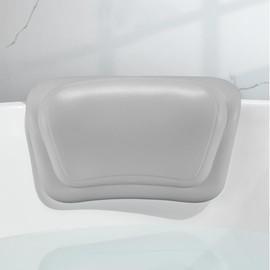 Bath Pillow, Bath Pillow, Bath Pillow, 2024 Newest Design, Softer, Suction Cup Included, Bathtub Goods, Bath Pillow, Waterproof, Anti-slip, Mildew-free, Bath Pillow, Bath Items, (Gray)